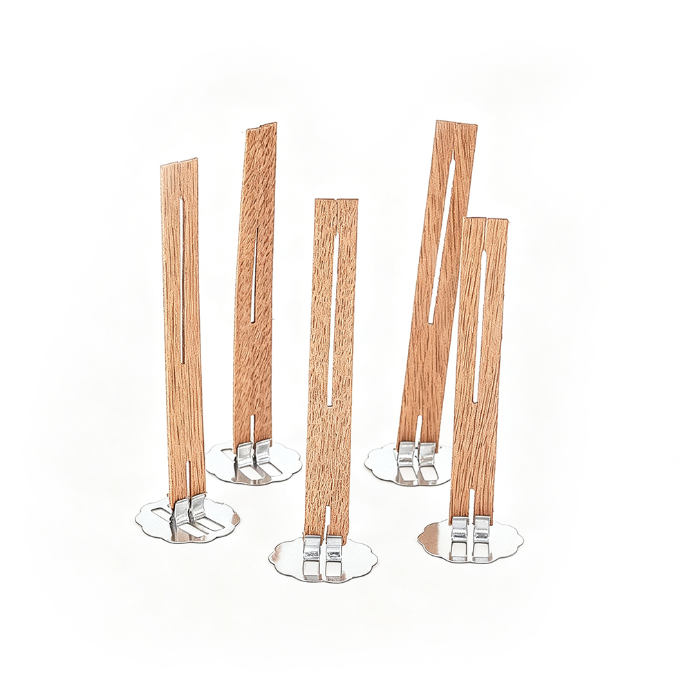 5pcs Natural Slotted Wooden Ca - Candle Supplies Beeswax ulasan dan harga