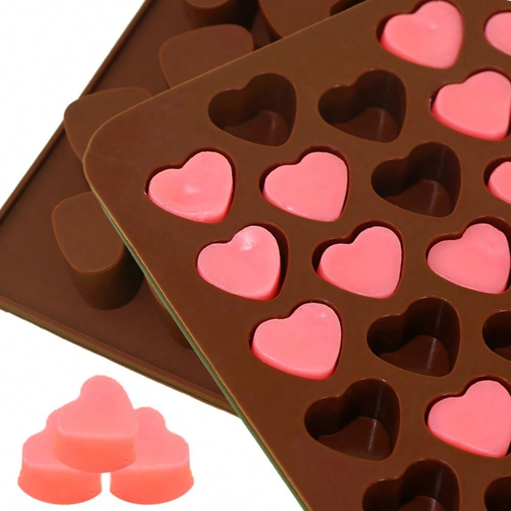 2pcs/set Heart-shaped Coffee B - Candle Wax Scale ulasan dan harga
