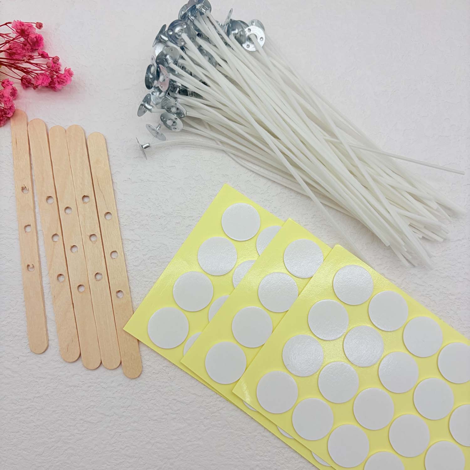 1 SET Candle Making DIY Kits S - Wood Wick Tab Set ulasan dan harga