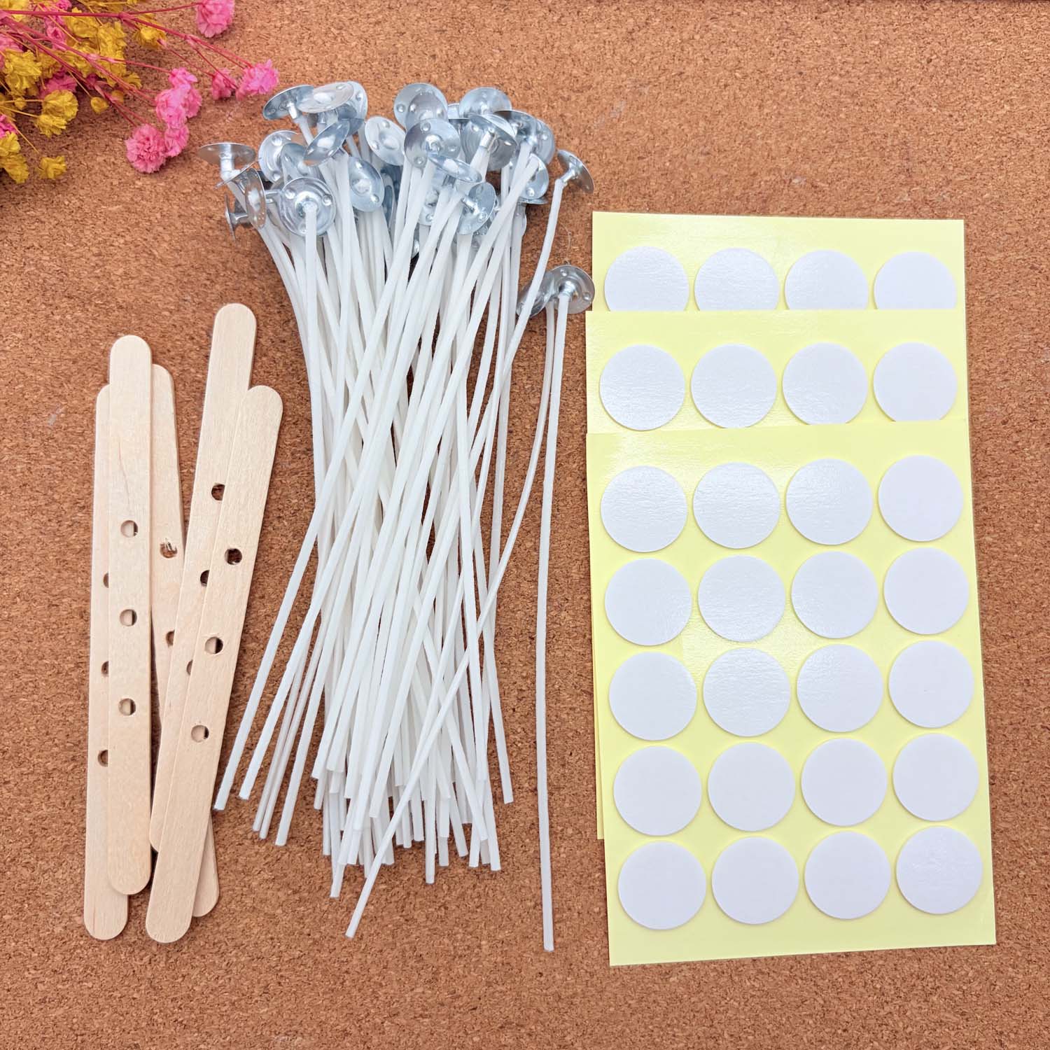 1 SET Candle Making DIY Kits S - Wood Wick Tab Set ulasan dan harga