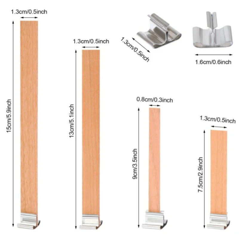 30pcs High Quality Wooden Cand - Candle Supplies Beeswax ulasan dan harga