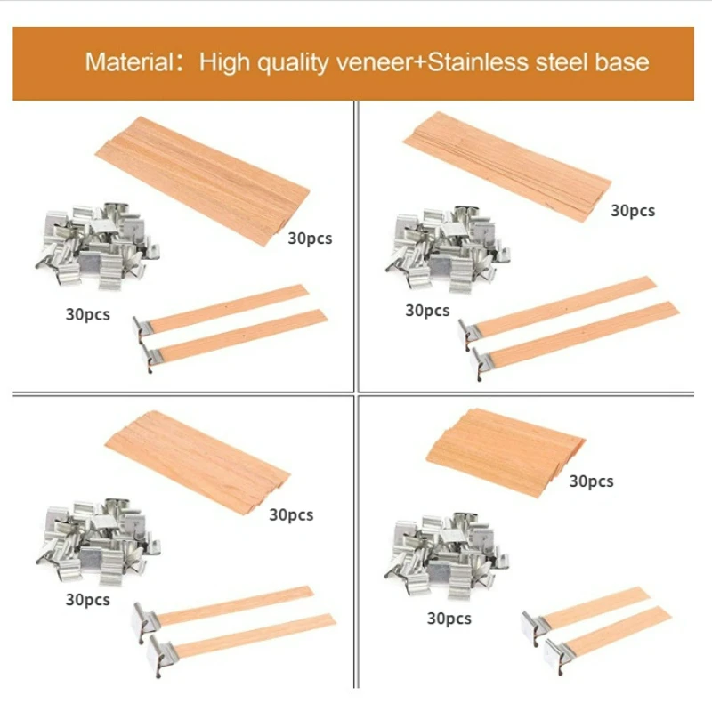 30pcs High Quality Wooden Cand - Candle Supplies Beeswax ulasan dan harga