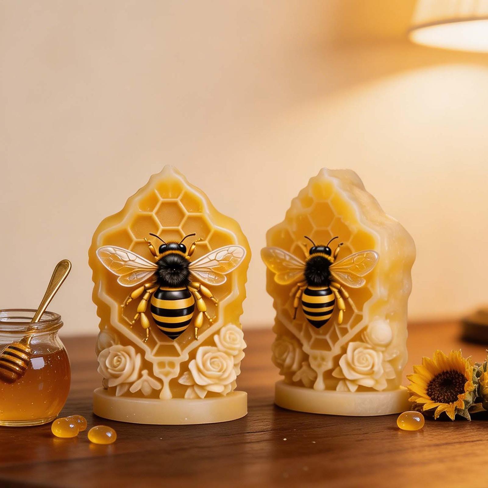Honey Comb Silicone Mold 3D Ho - Candle Supplies Beeswax ulasan dan harga