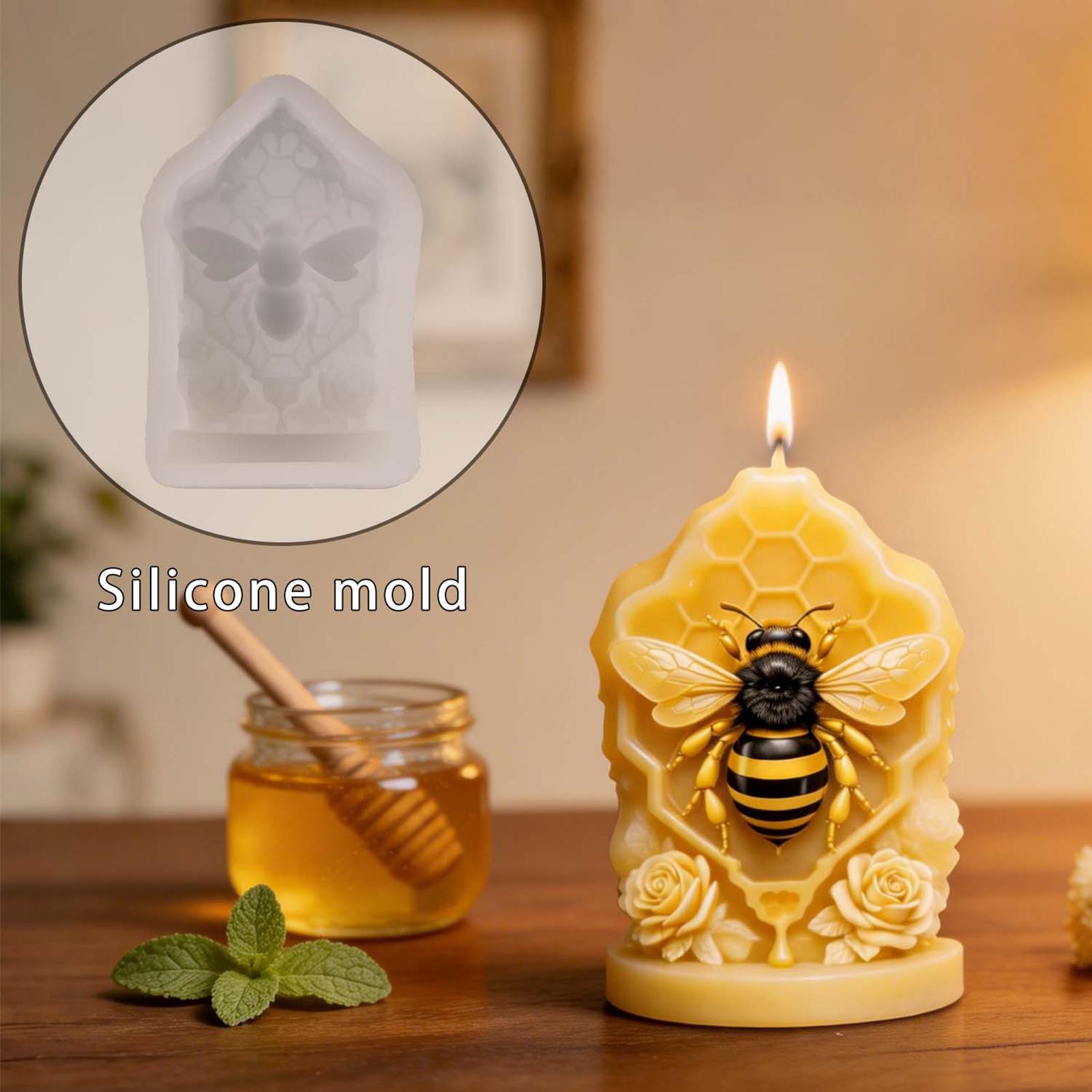 Honey Comb Silicone Mold 3D Ho - Candle Supplies Beeswax ulasan dan harga