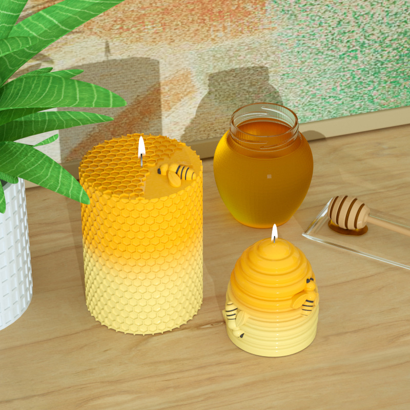 Candle Silicone Mold 3D Bee Ho - Candle Supplies Beeswax ulasan dan harga