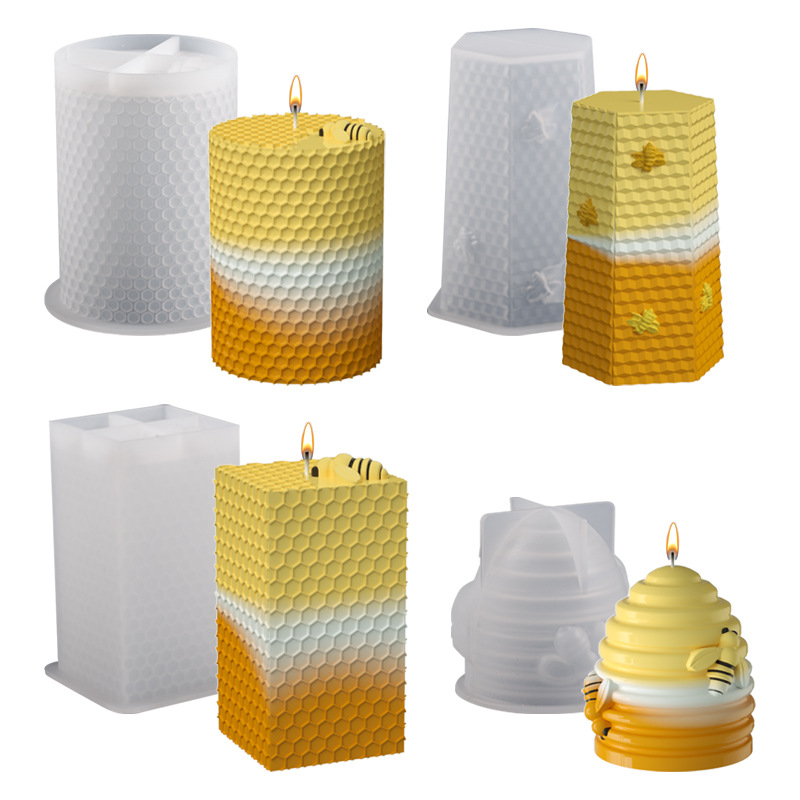Candle Silicone Mold 3D Bee Ho - Candle Supplies Beeswax ulasan dan harga